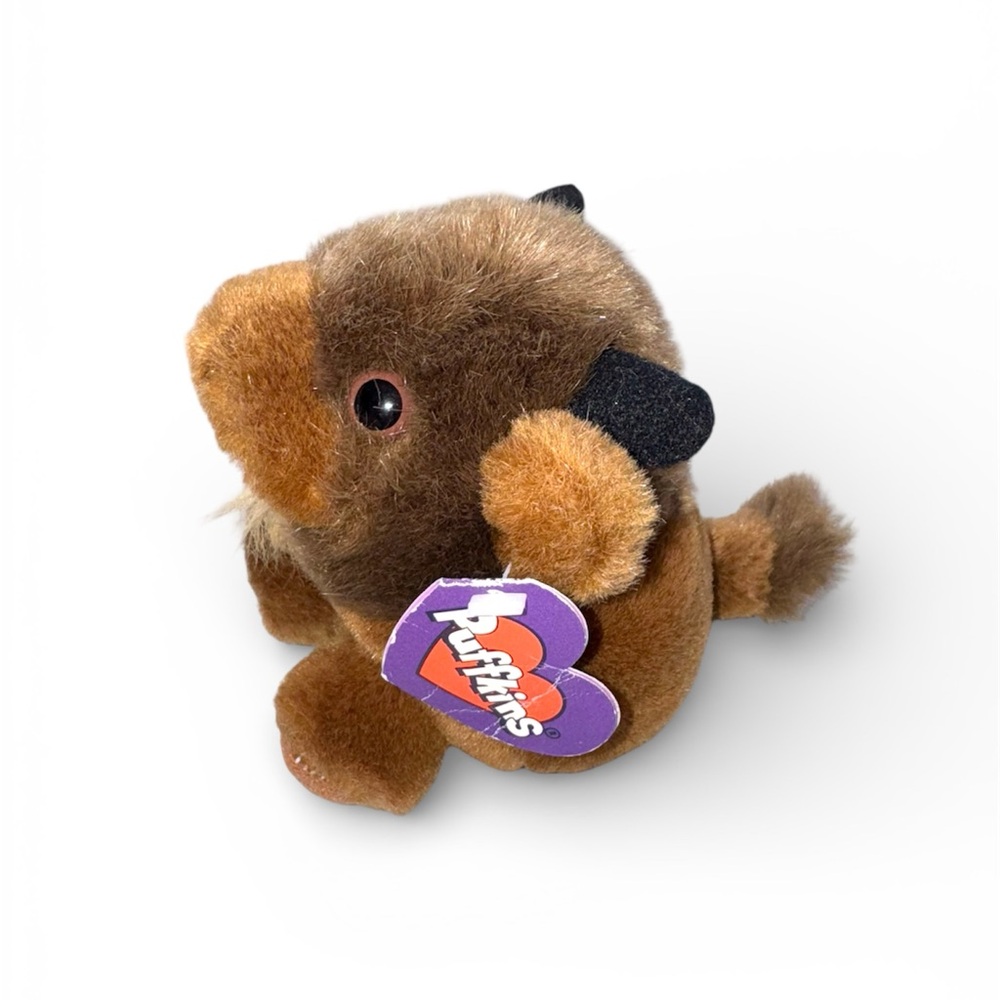 Vintage Puffkins Buffalo Biff 1997 Stuffed Plush Toy